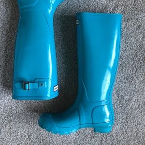 tiffany blue hunter boots